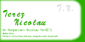 terez nicolau business card